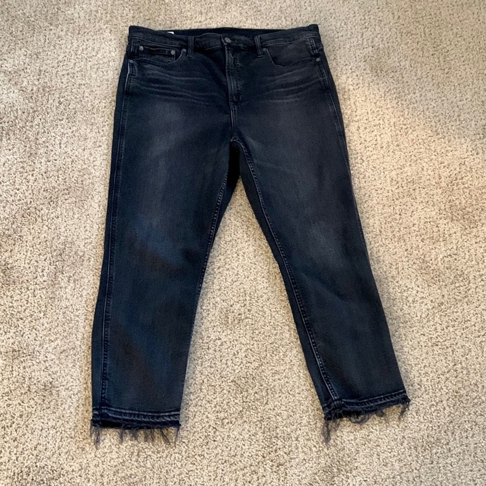 GAP VINTAGE SLIM HIGH RISE BLACK JEANS - Picture 3 of 12